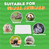 Guinea Pig Cage Liners Disposable 50 Pack Absorbent Small Pet Pads 14x18