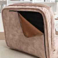 Upholstered Human Dog Bed for Adult & Pets,with 5 Adjustable Position &Massage Pillow, Bean Bag floor sofa with 2 Soft P