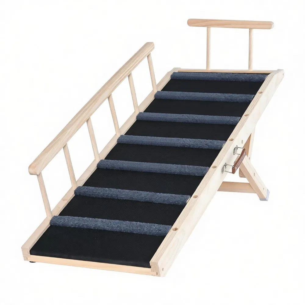 Dog Ramp with Non-Slip and Adjustable Height 47.2 X 16.5 X 2.4 in