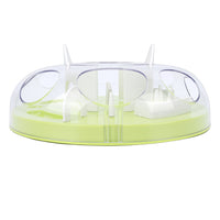 Interactive Cat Puzzle Feeder Funny Cat Puzzle Food Dispenser Enrichment Toy For Pets Play And Exercise Green
