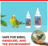 Liquid Iodine Supplement for Birds Feather Thyroid Support 4oz