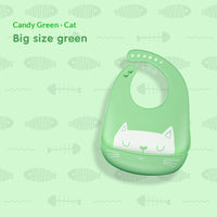 Baby Waterproof And Stain-resistant Food-grade Silicone Bib