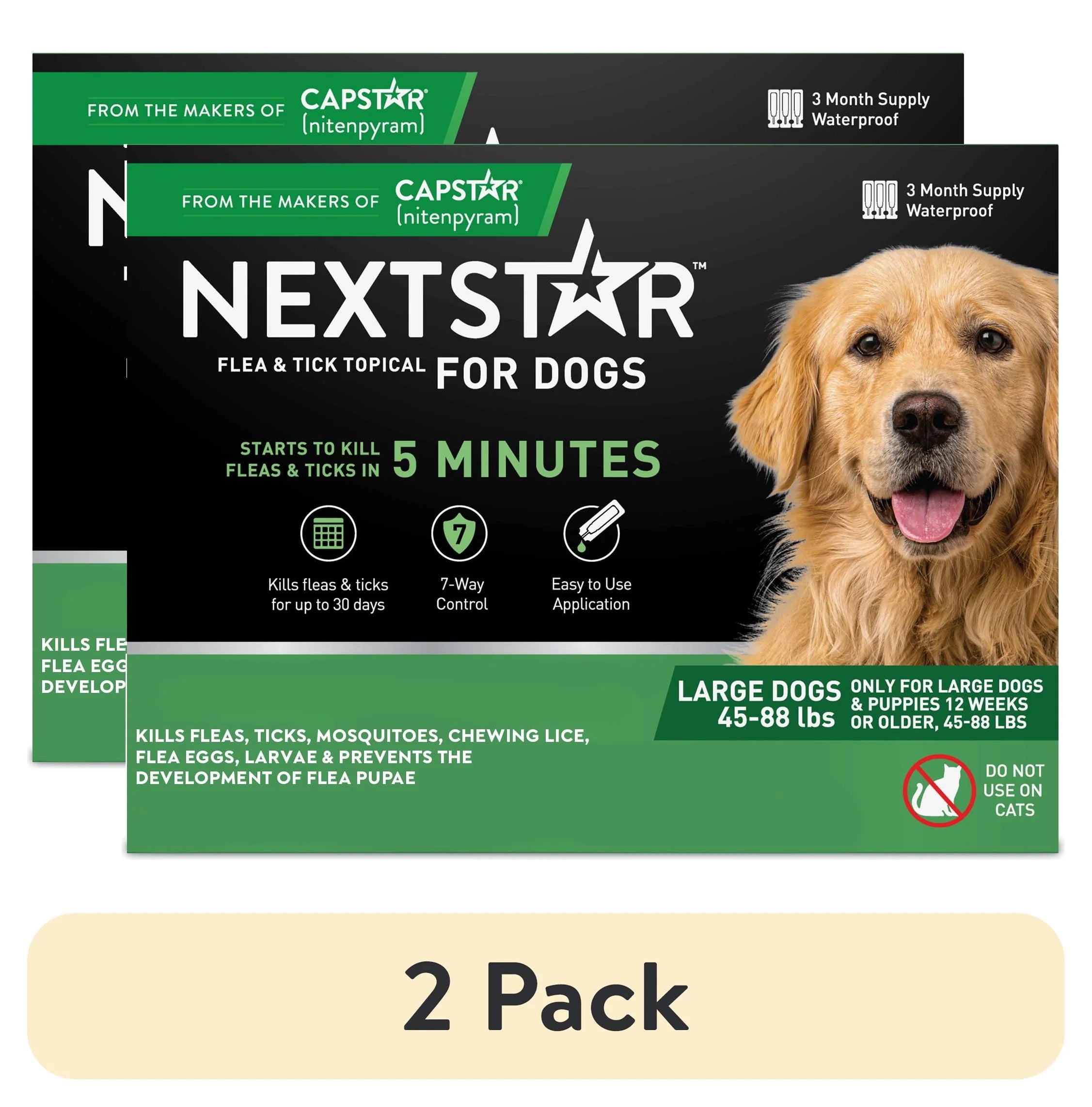 Protect Your Dog from Fleas & Ticks with NEXTSTAR: Fast-Acting 3-Month Supply for Dogs 45-88 Lbs - BIG FRENCHIES