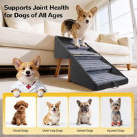 Dog Stairs for Couch 2 in 1 Foldable Pet Steps Ottoman Non Slip