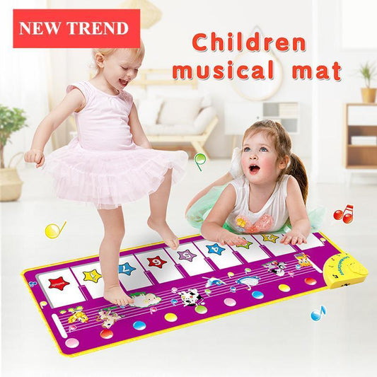 Music Carpets Piano Mats Music Touch Play Keyboard with 8 Demo Songs Baby Animals Educational Toy for Kids - BIG FRENCHIES