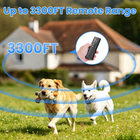 1Pc 2 In 1 Dog Shock And Bark Collar Dog Training Collar With Remote Rechargeable IP68 Waterproof With 3 Channels For Me