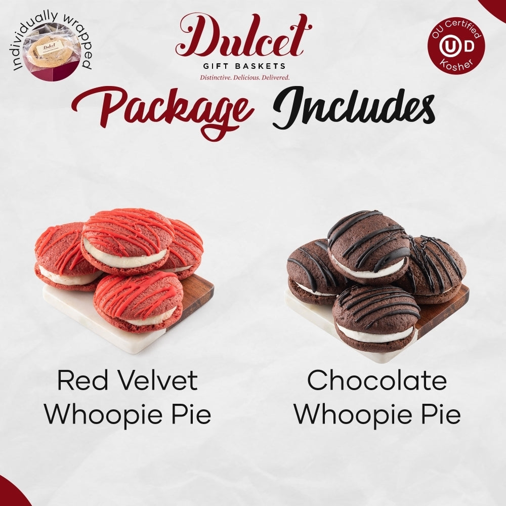 Chocolate and Red Velvet Whoopie Pies Assortment - BIG FRENCHIES