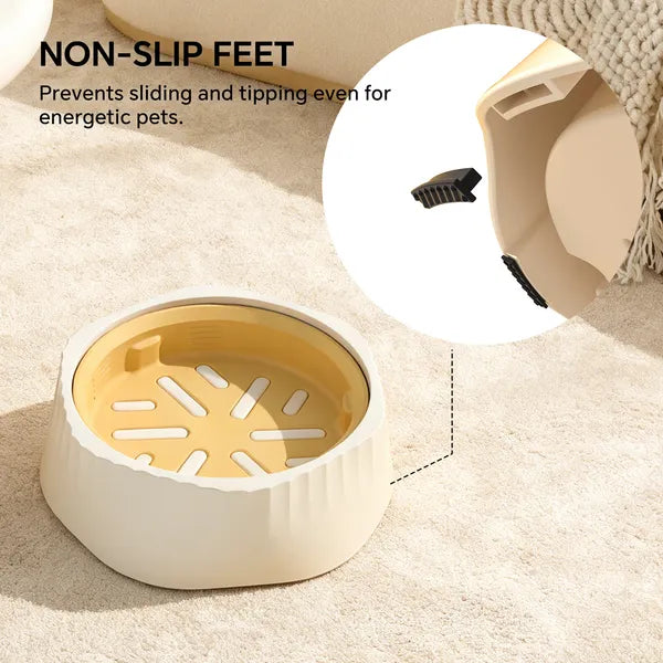 Green Dual-purpose Slow Food Bowl, Fast&slow Food Can Be Freely Switched To Adapt To Different Pet Eating Habits, Cross-