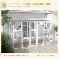 Cat Window Box , Large Catio With Shelves & Bridges, Outside Enclosure For Multiple Cats, Multiple Packages Shipped. Ple
