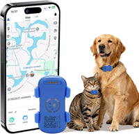 Dog GPS Tracker Real Time, Anti-Lost Pet Tracker With Geofence, Flash Light And Sound Alarm, Unlimited Distance Tracking