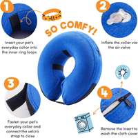 Dog Cone Collar After Surgery Large, Blue