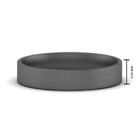 Ice Textured Mens 5mm Comfort Fit Wedding Band