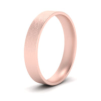 Ice Textured Mens 5mm Comfort Fit Wedding Band
