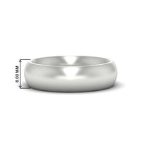 Minimalist 4mm Mens Wedding Band