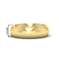 Minimalist 4mm Mens Wedding Band