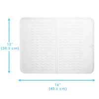 PopYum Silicone Drying Mat (12x16 in, 30x40 cm), Clear-Frosted - BIG FRENCHIES