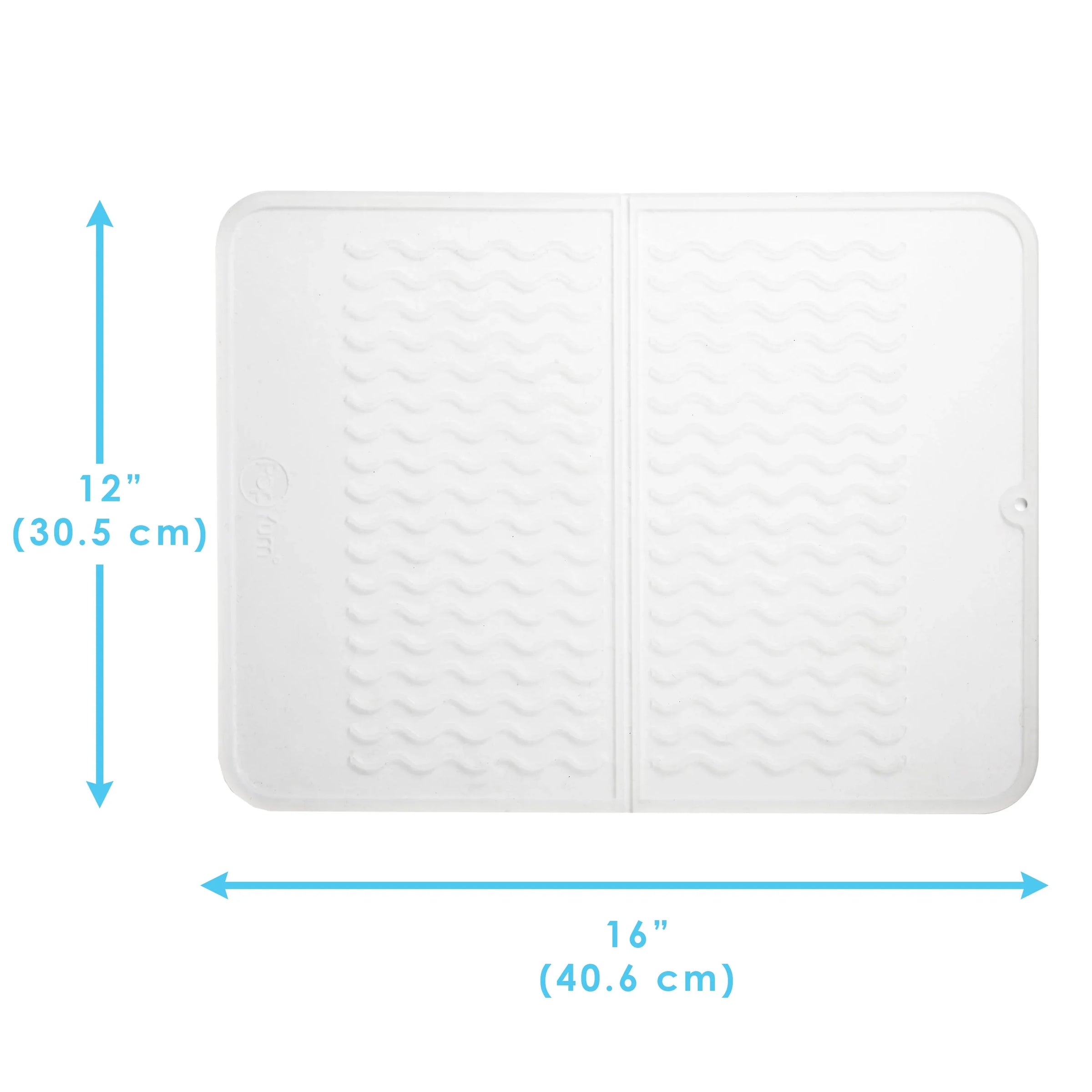 PopYum Silicone Drying Mat (12x16 in, 30x40 cm), Clear-Frosted - BIG FRENCHIES