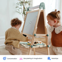 Tiny Land® Pink Magnitales Easel & Paper Roll Set