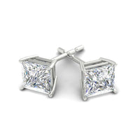 Princess-Cut Diamond Solitaire Stud Earrings (1 - 10ct | GIA & IGI Certified)