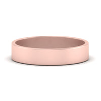 5 mm Flat Gold Wedding Band