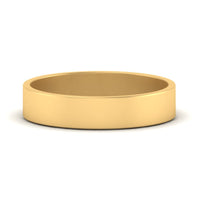 5 mm Flat Gold Wedding Band