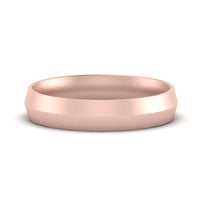 4 mm Comfort Fit Knife Edge Mens Band