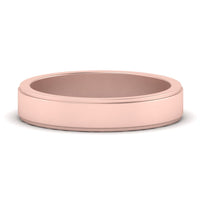 Simple Flat Wedding Band 4MM