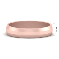Wedding Band Beveled Edge Matte