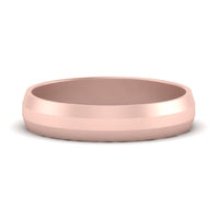 Wedding Band Beveled Edge Matte