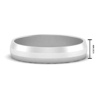Wedding Band Beveled Edge Matte