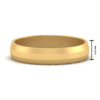 Wedding Band Beveled Edge Matte