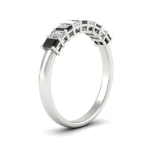 1 Carat Nine Stone Emerald Cut Wedding Band