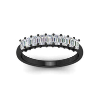 1 Carat Nine Stone Emerald Cut Wedding Band