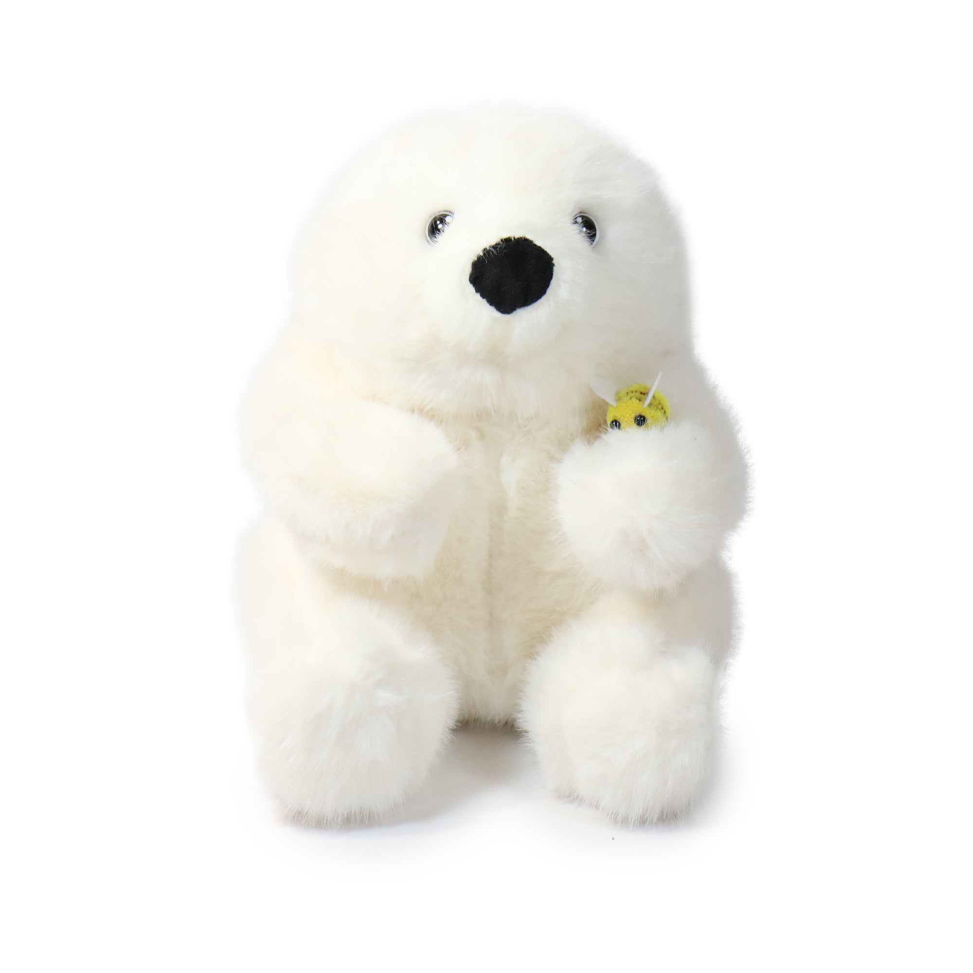 8-inch Buzzy Bear with Yellow Ladybird