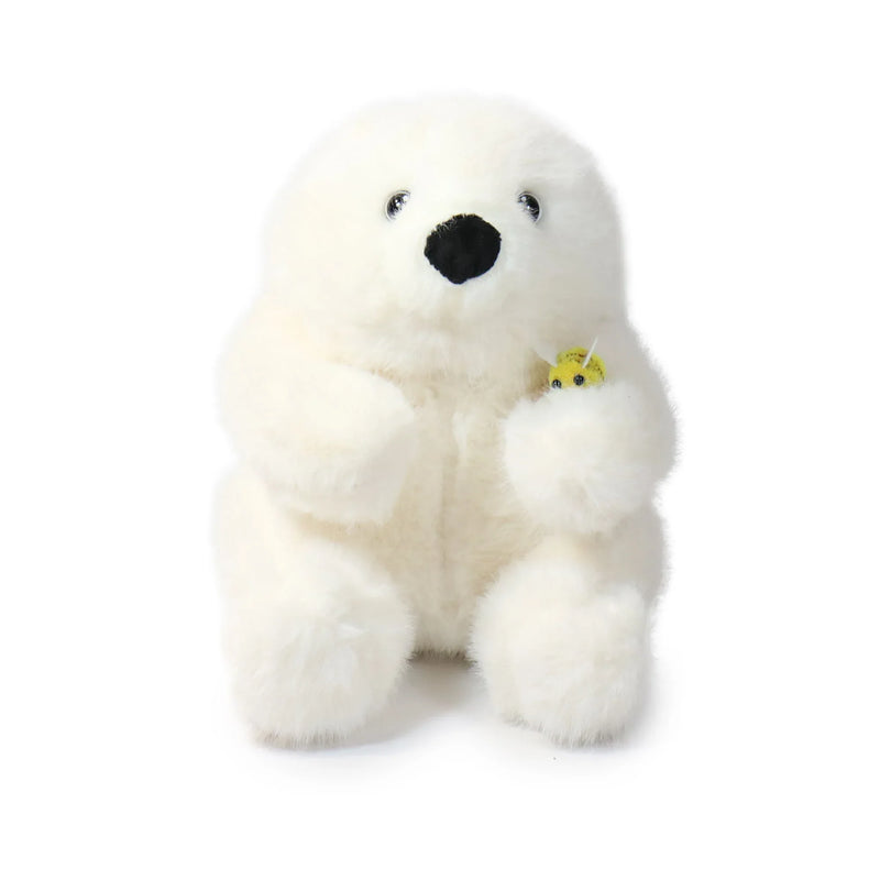 8-inch Buzzy Bear with Yellow Ladybird - BIG FRENCHIES