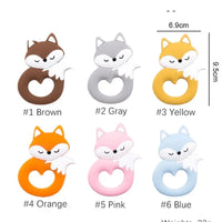 New Sets Baby Silicone Teether Rodent Silicone Animal Fox Teeth Chew Children Goods - BIG FRENCHIES