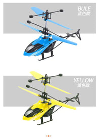 MEACAOFG Two channels hovering remote control helicopter fall-proof induction hovercraft rechargeable light aircraft children's toys children's gifts