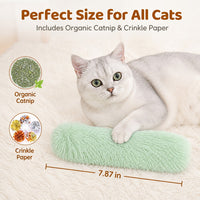 3 Pack Catnip Kicker Toys For Indoor Cats, Soft Plush Cat Kick Stick With Crinkle Paper, Interactive Cat Toy To Stimulat