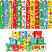 Max Fun 48pcs Halloween Slap Bracelets Party Favors Toys for Kids - Christmas