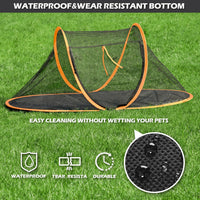 Cat Tent Outdoor, Pet Enclosure Tent Suitable for Cats and Small Animals, Indoor Playpen Portable - Orange - image 3