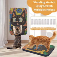 Cat Wall Scratcher, Art Cat Scratching Board for Indoor Cats – Essentials for Cats - MagicCat-2 - image 3