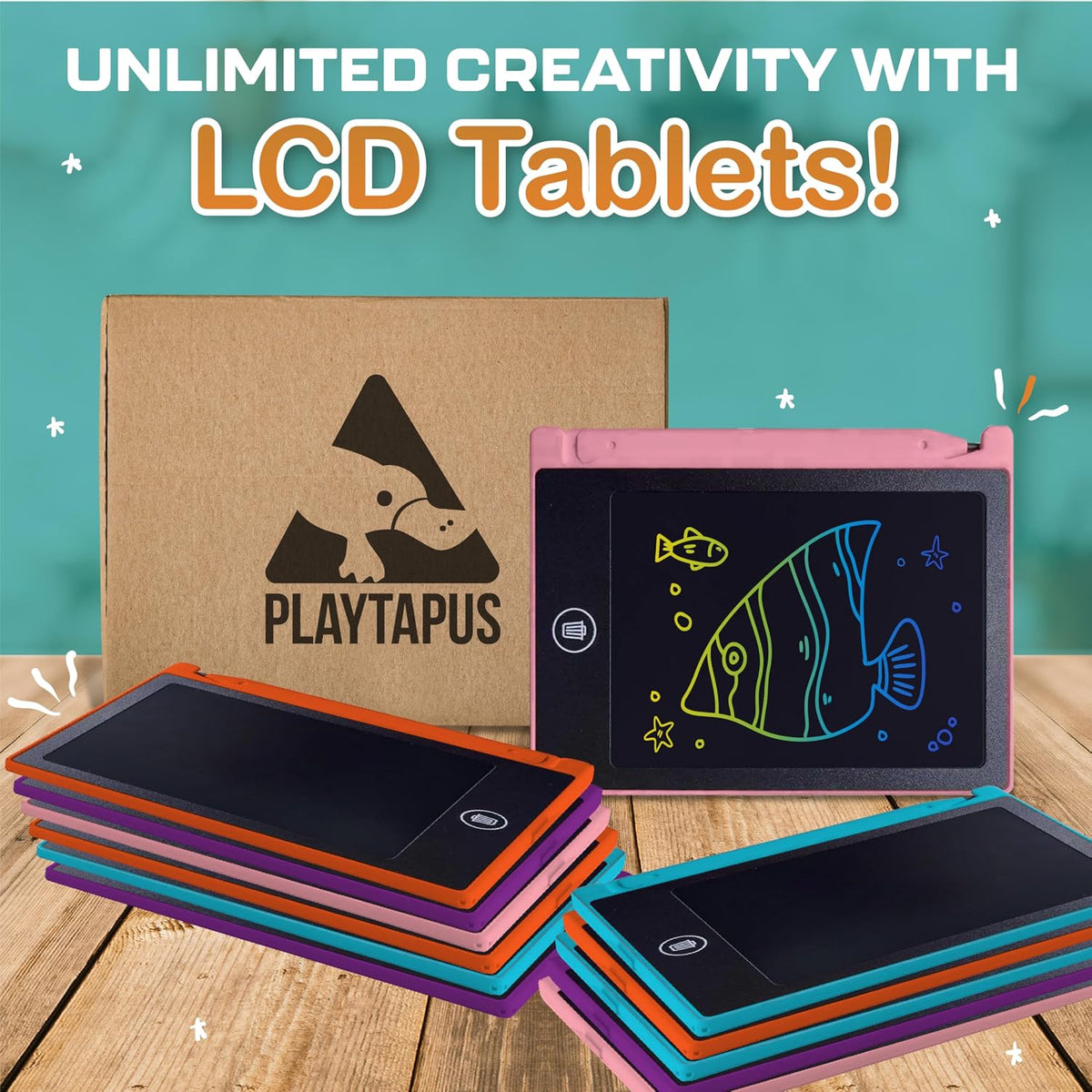 Playtapus Party Favor Mini LCD Writing Tablet for Kids - 12 Pack - image 4