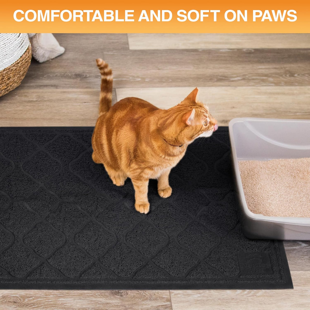 Neater Pets Neater Mat Cat Litter Mat - 17x24 / Black - image 4