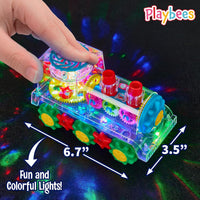 Playbees Light-Up Transparent Car - Bump & Go Train - image 2