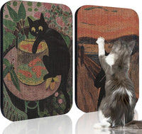 Cat Wall Scratcher, Art Cat Scratching Board for Indoor Cats – Essentials for Cats - Goldfish & Scream