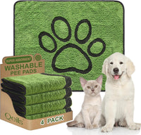 Reusable Dog Pee Pads, Washable Puppy Pads - Flannel / 30"x34"(pack of 4)