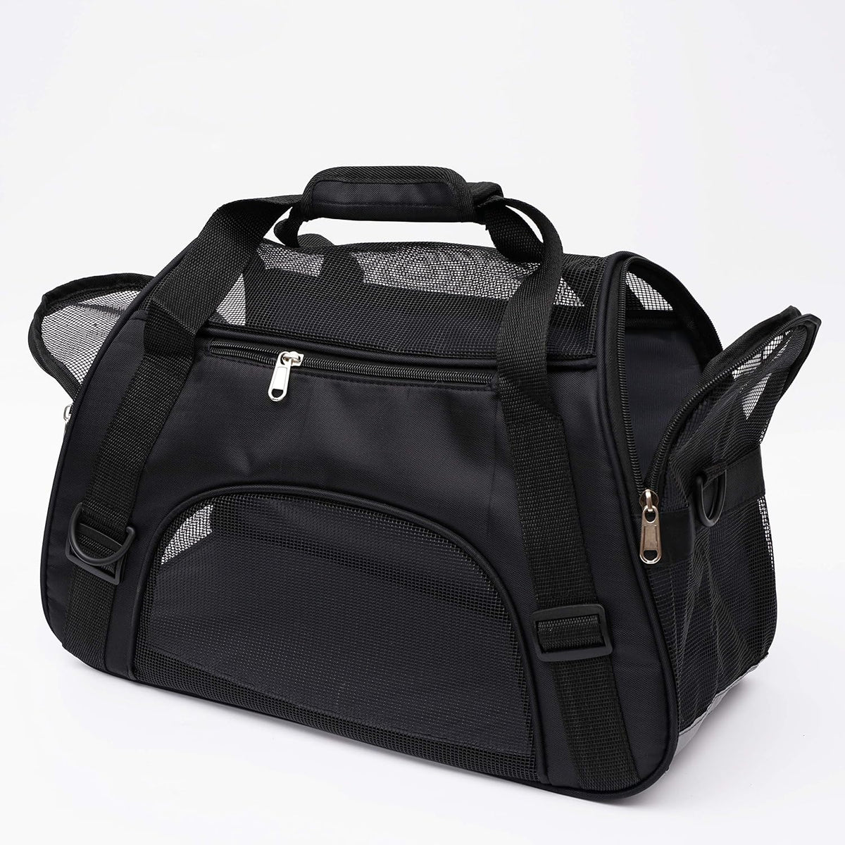 MuchL Cat Carrier for Cats Soft-Sided Travel Pat Carrier for Cat - Small-Black - image 3
