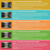 Tiki Cat After Dark, Variety Pack, High-Protein and 100% Non-GMO Ingredients, Wet Cat Food for Adult Cats, 2.8 oz. Cans (Pack of 12)
