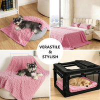 Pet Blanket for Dogs Cats - Pink / 60x80" - image 4