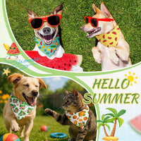 Abbylike 50 Pcs Halloween Dog Bandanas Bulk - Summer / 19.7 x 13.8 x 13.8'' - image 4